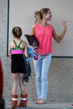 *EXCLUSIVE* Denise Richards is looking frail as she picks up Sam and Lola from Gymnastics