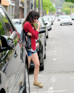 Selma Blair Bites Her Nails While Running Errands