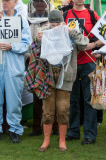 Demonstration urging the Government to vote to ban bee-harming neonicotinoid pesticides at the European Commission, London, Britain - 26 Apr 2013