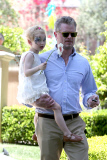 Rebecca Gayheart and Eric Dane take the girls to a Garden Party in Beverly Hills