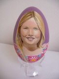 New collection of hand painted royal eggs of the Dutch royal fam