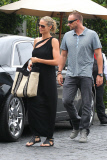 Heidi Klum and  Martin Kristen shopping at  John Varvatos store in West Hollywood