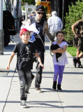 Travis Barker Takes His Kids To A Dance Class 