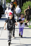 Travis Barker Takes His Kids To A Dance Class 