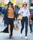 Behati Prinsloo & Candice Swanepoel Shopping In NYC 