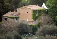 The view of the wedding house of Keira Knightley in south of France.