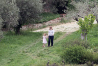The view of the wedding house of Keira Knightley in south of France.