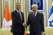 Israeli President Peres Hosts Swiss Foreign Minister
