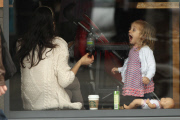 Bethenny Frankel Spotted in TriBeCa with her Daughter Bryn Hoppy