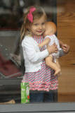 Bethenny Frankel Spotted in TriBeCa with her Daughter Bryn Hoppy