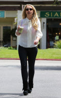 Britney Spears in a white see through blouse covered in stains - Part 2