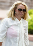 Britney Spears in a white see through blouse covered in stains - Part 2
