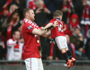 Manchester United v Swansea, Barclays Premier League football match, Old Trafford, Manchester, Britain - 12 May 2013