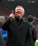 Fussball: Meisterfeier Manchester United nach dem Spiel gegen Swansea