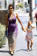 Halle Berry, Olivier Martinez, and Nahla enjoy a Mother's Day lunch in West Hollywood