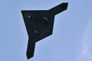 An X-47B Unmanned Combat Air System demonstrator launches from the flight deck of the aircraft carrier USS George H.W. Bush, Atlantic Ocean - 14 May 2013