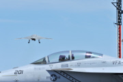 An X-47B Unmanned Combat Air System demonstrator launches from the flight deck of the aircraft carrier USS George H.W. Bush, Atlantic Ocean - 14 May 2013