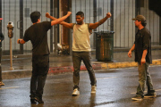 *EXCLUSIVE* Usher shoots his new video in Downtown LA