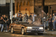 *EXCLUSIVE* Usher shoots his new video in Downtown LA