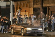 *EXCLUSIVE* Usher shoots his new video in Downtown LA