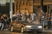 *EXCLUSIVE* Usher shoots his new video in Downtown LA