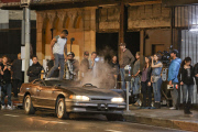 *EXCLUSIVE* Usher shoots his new video in Downtown LA