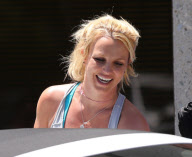 Britney Spears Visits A Rehearsal Studio 