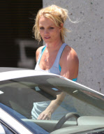 Britney Spears Visits A Rehearsal Studio 