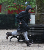 Andrew Garfield Playing With His Dog Ren