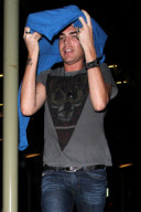 Adam Lambert is feeling camera shy at ArcLight