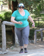 Exclusive... Rebel Wilson Hikes Through Griffith Park 