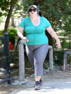 Exclusive... Rebel Wilson Hikes Through Griffith Park 