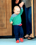 Emily Deschanel and David Hornsby Take Baby Lamar To Dinner 