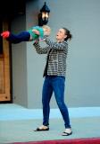 Emily Deschanel and David Hornsby Take Baby Lamar To Dinner 