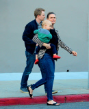 Emily Deschanel and David Hornsby Take Baby Lamar To Dinner 