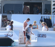 Exclusive... Chase Crawford & Tony Romo Take Their Joined Family To Mexico 