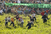Cheese Rolling in Brockworth, Gloucestershire, Britain - 27 May 2013