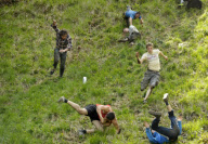 Cheese Rolling in Brockworth, Gloucestershire, Britain - 27 May 2013