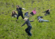 Cheese Rolling in Brockworth, Gloucestershire, Britain - 27 May 2013
