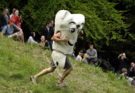 Cheese Rolling in Brockworth, Gloucestershire, Britain - 27 May 2013