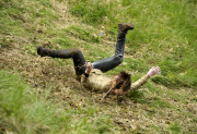 Cheese Rolling in Brockworth, Gloucestershire, Britain - 27 May 2013