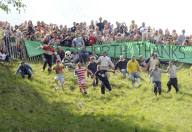 Cheese Rolling in Brockworth, Gloucestershire, Britain - 27 May 2013