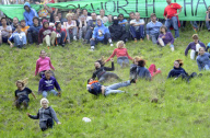 Cheese Rolling in Brockworth, Gloucestershire, Britain - 27 May 2013