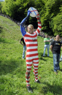 Cheese Rolling in Brockworth, Gloucestershire, Britain - 27 May 2013