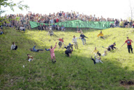 Cheese Rolling in Brockworth, Gloucestershire, Britain - 27 May 2013