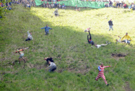 Cheese Rolling in Brockworth, Gloucestershire, Britain - 27 May 2013