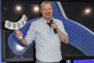  Praesentation des Duschkopfes "doosh" by Stefan Raab im Deutschen Sport- und Olympia Museum in Koeln