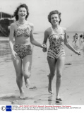 Joan Wheeler Left And May Earle Right Of Wanstead Enjoying Holiday On Broadstairs Beach