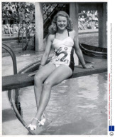 Bathing Beauty Competition At Morecambe. Miss Veronica Sullivan Of Blackpool 1949. 