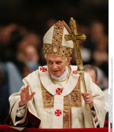 ROME: Pope Benedict XVI, St. Peter's Basilica at the Vatican,